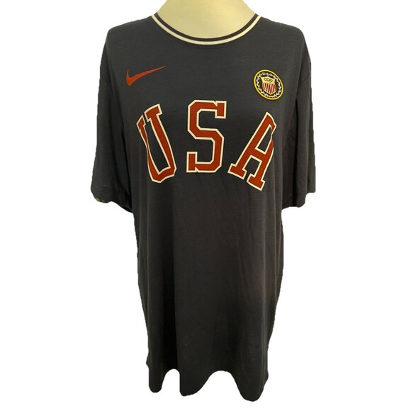 Official Nike Team USA Olympic Team Blue T-shirt Size Large - Picture 1 of 9